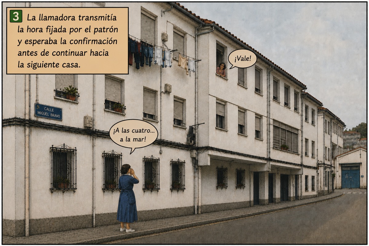Viñeta 3: La hora de salida